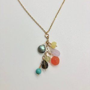 Semi-precious 'Nani' Gemstone Necklace Gold-Filled